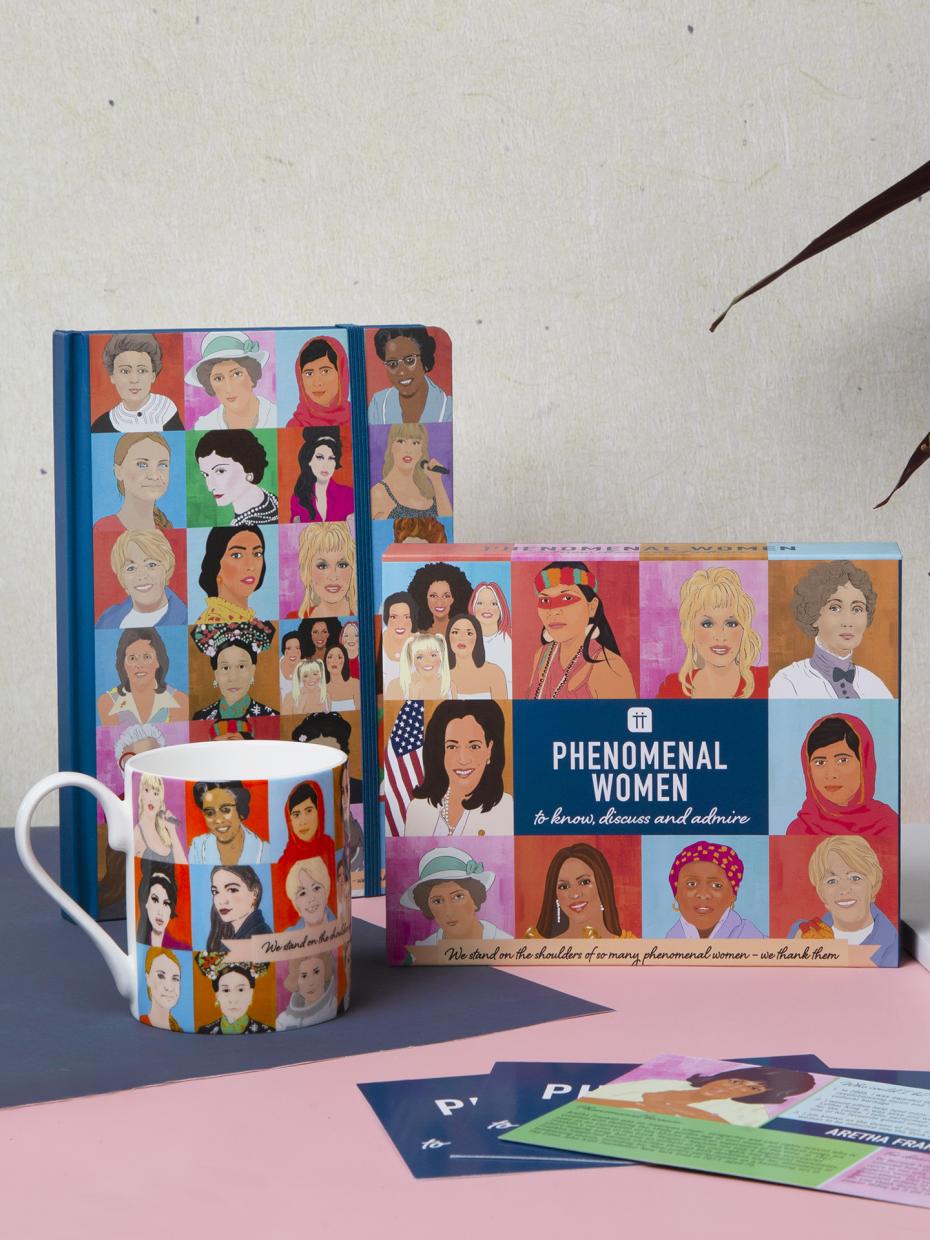 This beautifully illustrated notebook features portraits of various inspirational women including Frida Kahlo, Oprah Winfrey, Ruth Bader Ginsburg, Amelia Earhart and Malala Yousafzai.